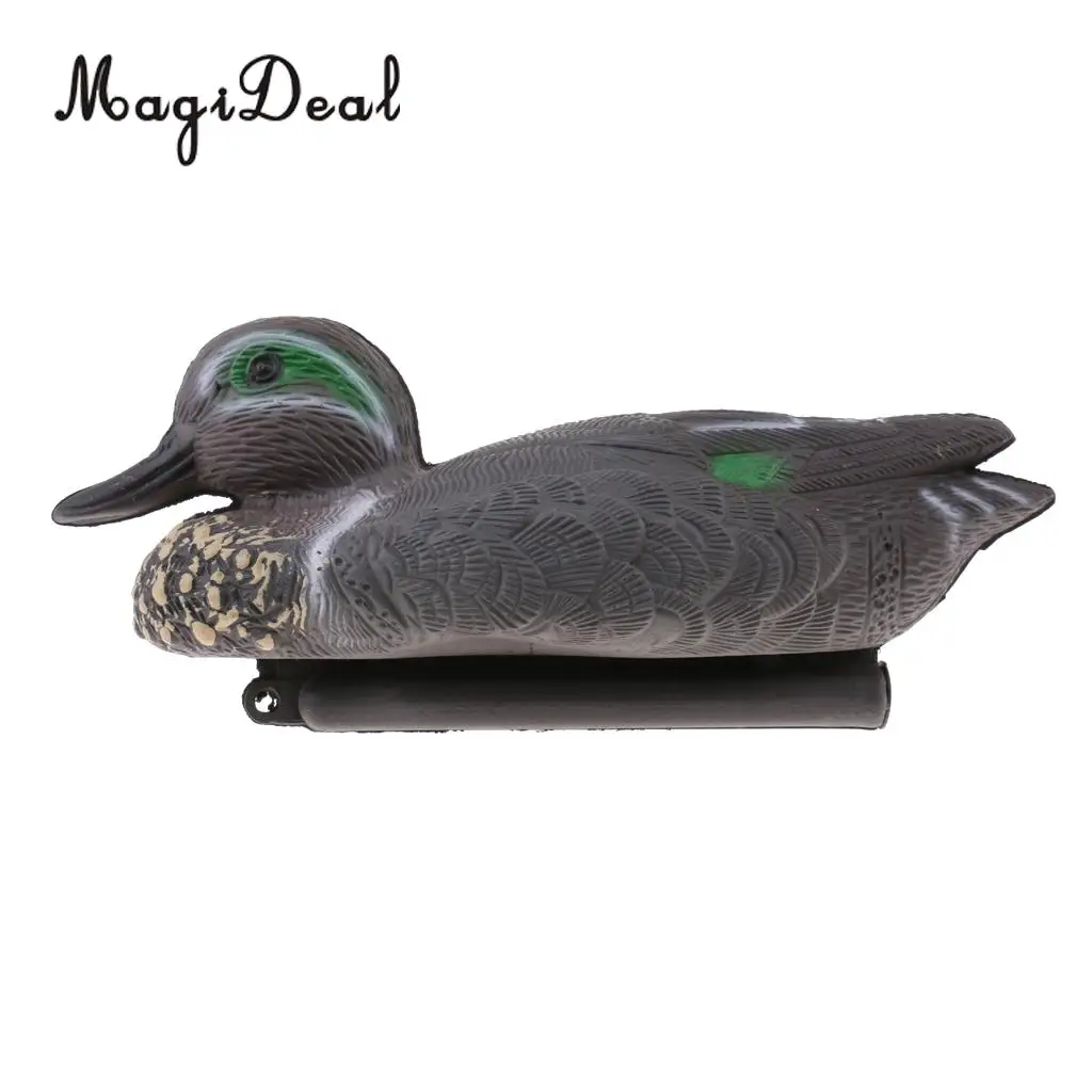 MagiDeal Durable 3D Lifelike Floating Hunting Shooting Drake Duck Decoy Decoying Female/Male Duck Yard Garden Ornament Accessory