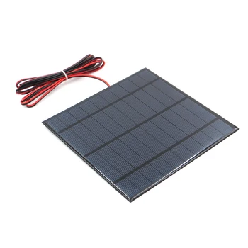 

5V 840mA with 200cm extend cable Solar Panel Polycrystalline Silicon DIY Battery Charger Module Mini Solar Cell wire toy