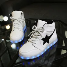 Free Shipping Led Shoes Unisex Valentine Fashion USB Rechargeable Light Up For Adults 7 Colors Luminous Men And Women LED Shoes