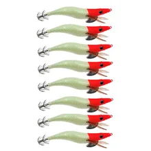 

mr octopus 80pcs 3.5# squid jigs,squid hook ,fishing lure,wood shrimp,hard lure,luminious lure,fishingbait.fishing accessory
