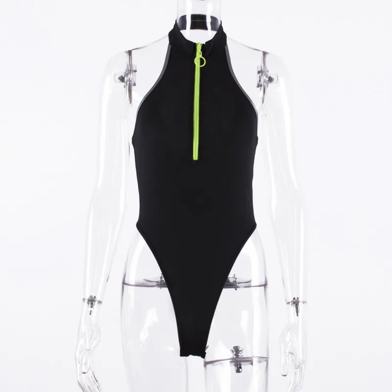 zipper backless bodysuit women19