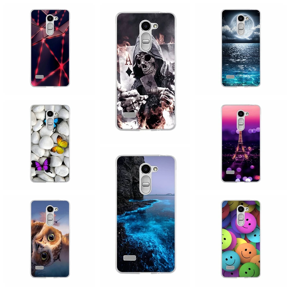 

TPU Cover For LG Ray X190 Case Phone Funda For LG Zone Capa Floral Painted For 5.5 inch LG Ray / Zone X190 X180 Back Protective