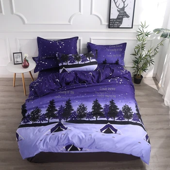 

4-7Feet Bedding Set Duvet Cover Set Queen Size King Size Bed Linen Romantic Valentine Cartoon Kids Bedding Bed Sheet