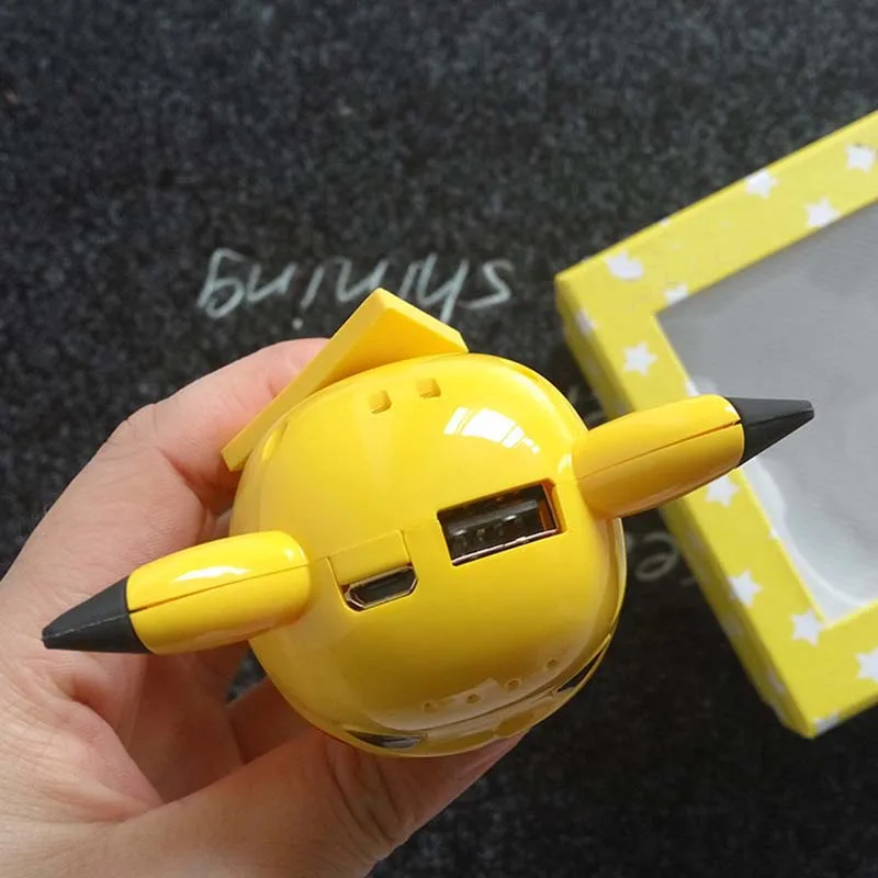 USB зарядное устройство с милым мультяшным Пикачу 10000 мАч портативный внешний