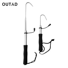OUTAD60cm или 120cm с морской тематикой из нержавеющей стали телескопическая рыболовная сеть алюминиевый сплав Копье Крюк рыболовные снасти надворный рыболовный мнструмент