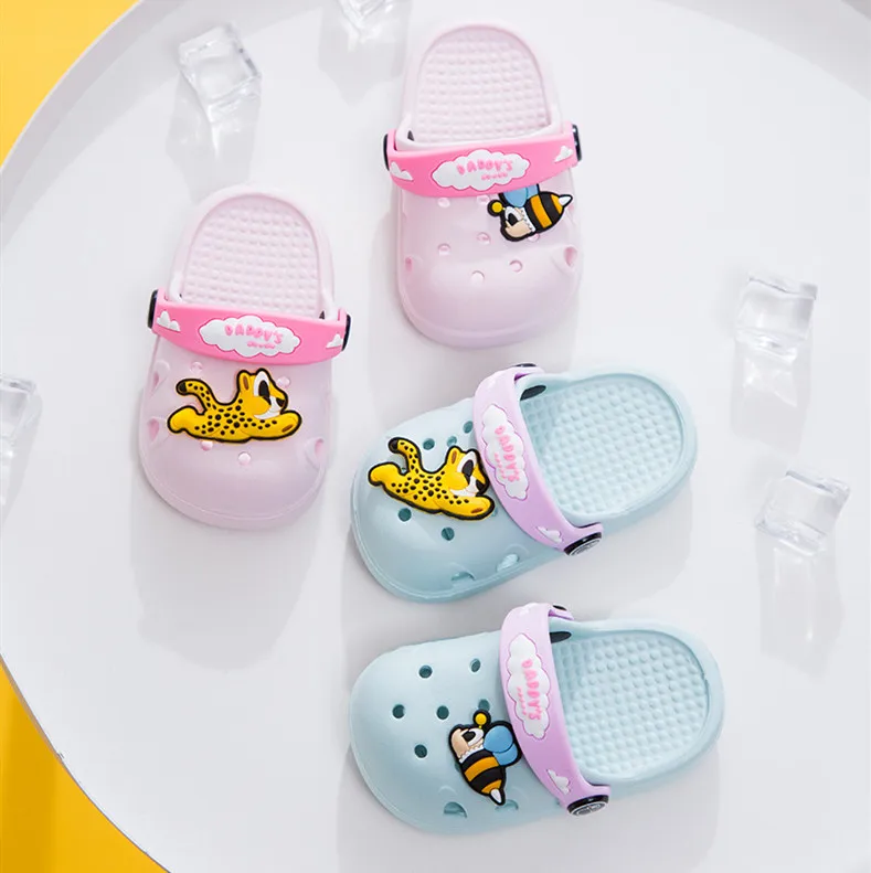 Baby Girl Cartoon Toddler Beach Water Garden Slippers Kids Boy Garden Shoes Children Summer Flip Flops Indoor Cute Sandals 1#D50