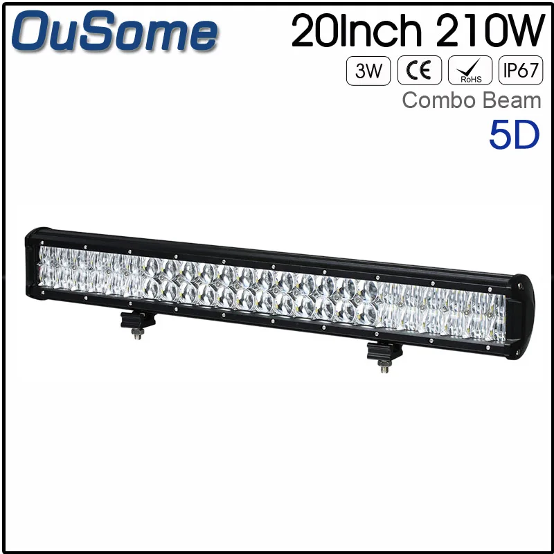 NEW 4x4 car 20 inch 210W combo beam12v offroad led light bar 5D