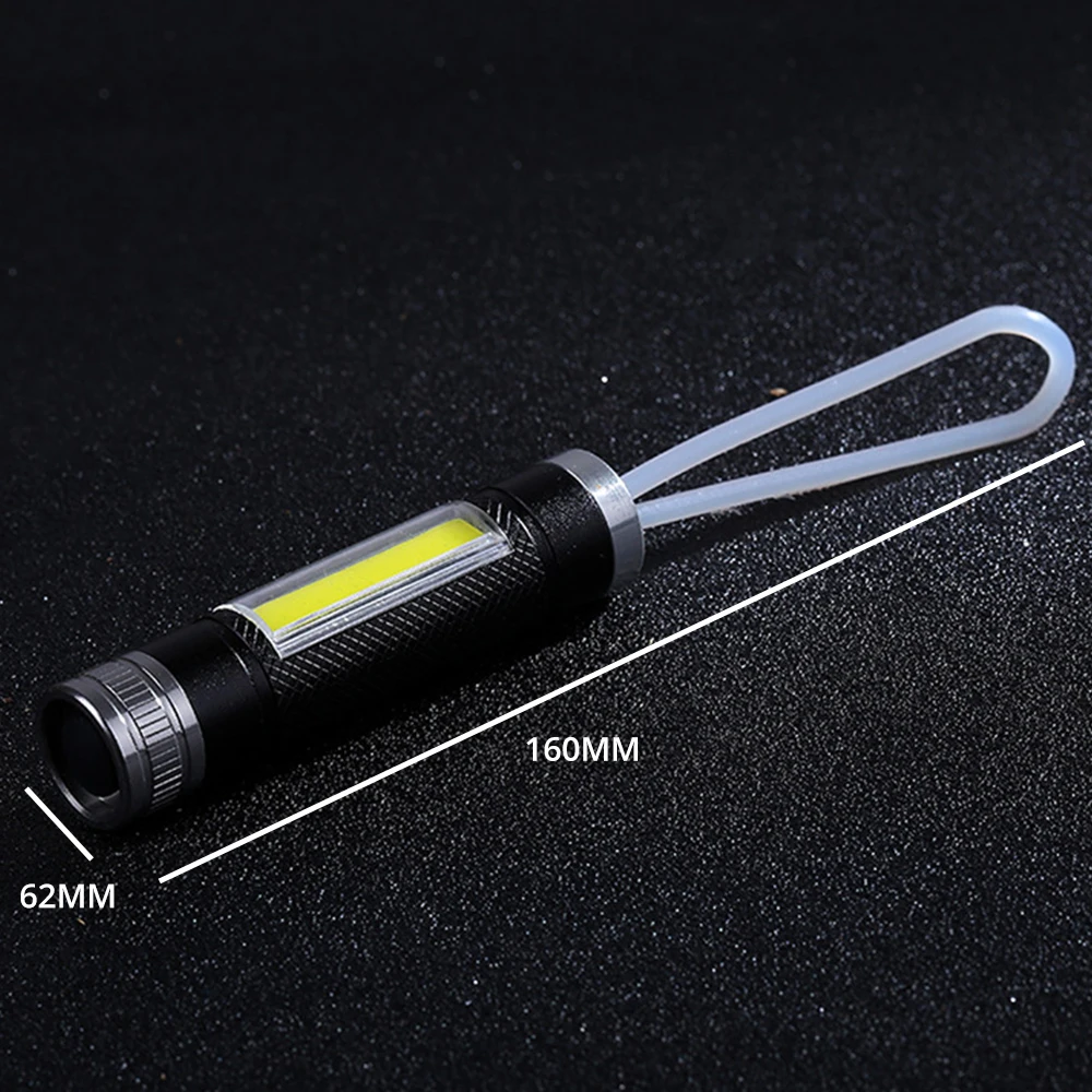 Мини светодиодный светильник-вспышка COB рабочий светильник Питание от одной батарейки AAA подходит для различных случаев