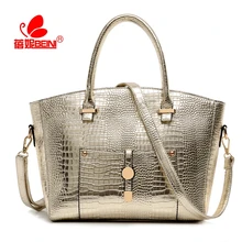 Women Luxury Crocodile Bag Designer Handbag Alligator Leather Female Shoulder Crossbody Shell Bag Bolsa Feminina Sac A Main 2016