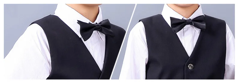 Boys vest set children clothing set boys suits for weddings Prom clothes child piano costume suit for boy waistcoat shirt pants (2)