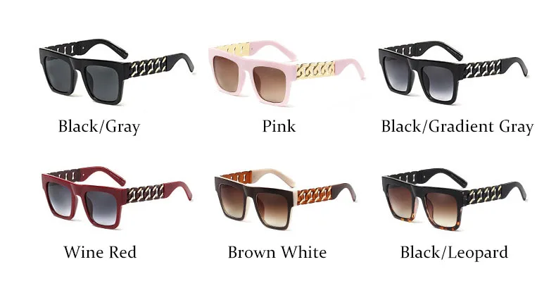 Черные солнцезащитные очки женщина негабаритных квадратные дизайнерский бренд большие солнцезащитные очки для линз для женщин металлический каркас женские очки розовый UV400