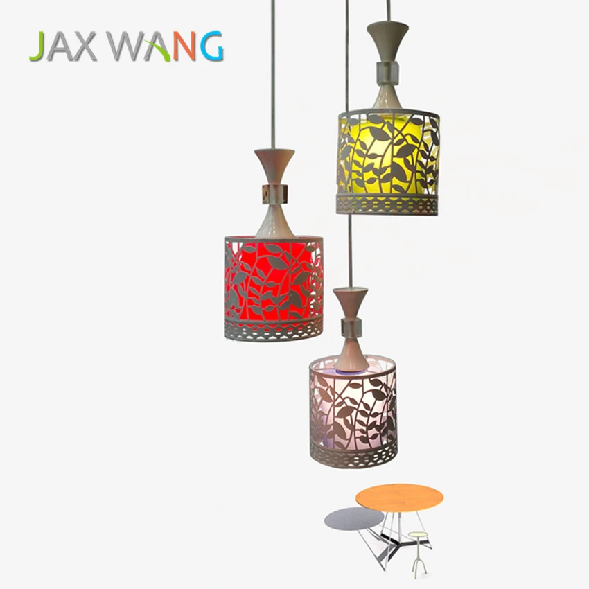 

E27 LED Kitchen Dining & Bar Pendant Lights Iron Art Pendant Lamp Living Room Hotel Study Lighting Fixtures Toilet Hanging Light