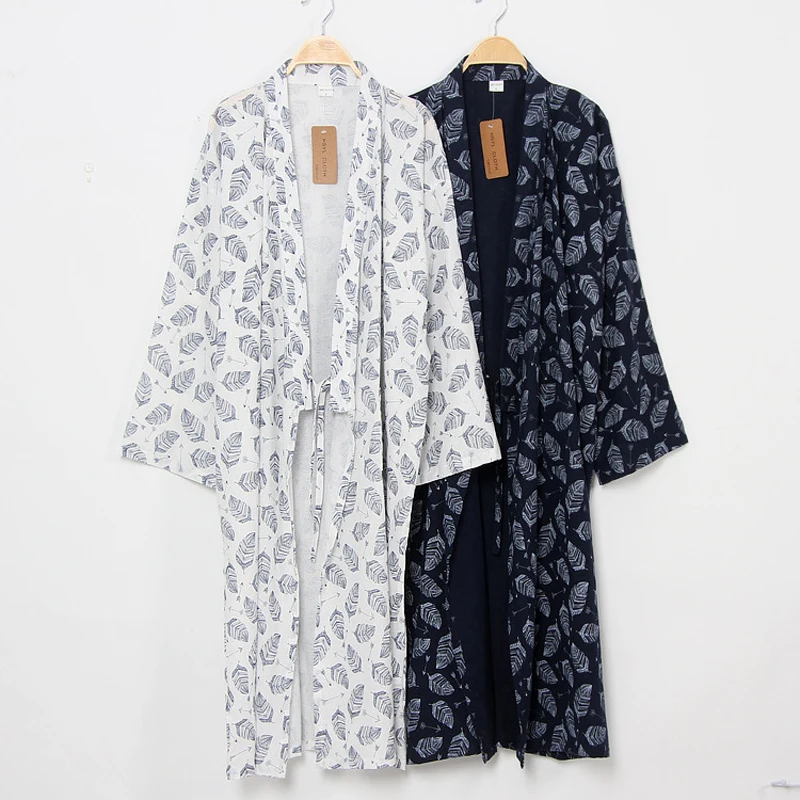 Fancy Pumpkin Pyjamas de Kimono de Taille de Style Japonais Hommes Grande Taille Robe de Chambre Robe de Nuit XL-01 