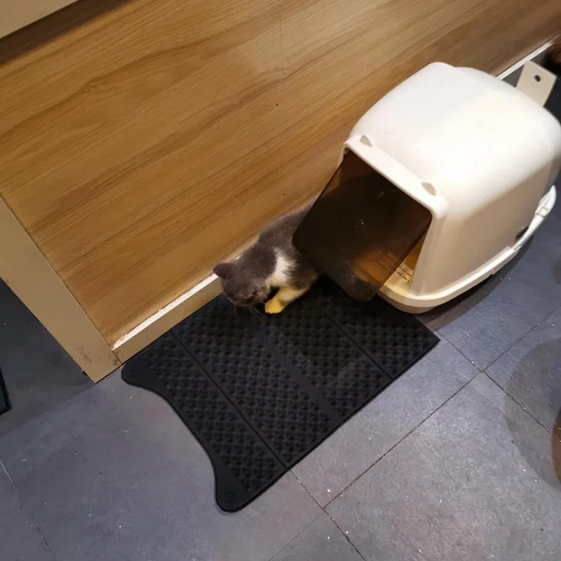 

@HE Pet Cat Litter Mat EVA Massage Foldable Cat Litter Trapping Pet Litter Cat Mat Clean Pad Products For Cats Accessories