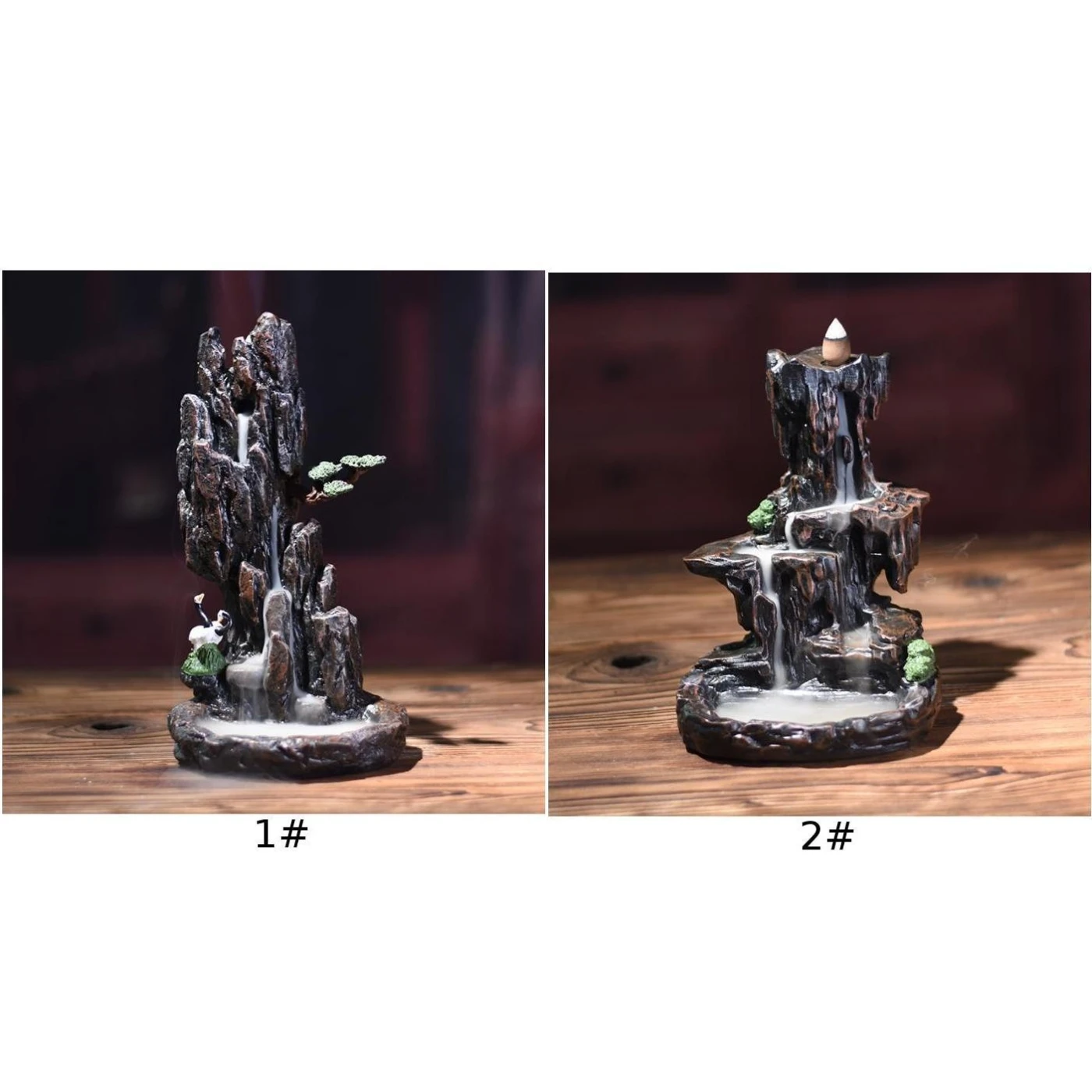 Preise Harz Berg Form Rauch Wasserfall Rückfluss Weihrauch Brenner Räuchergefäß Halter Decor Aromaofen Aromatischen Hause Büro Handwerk