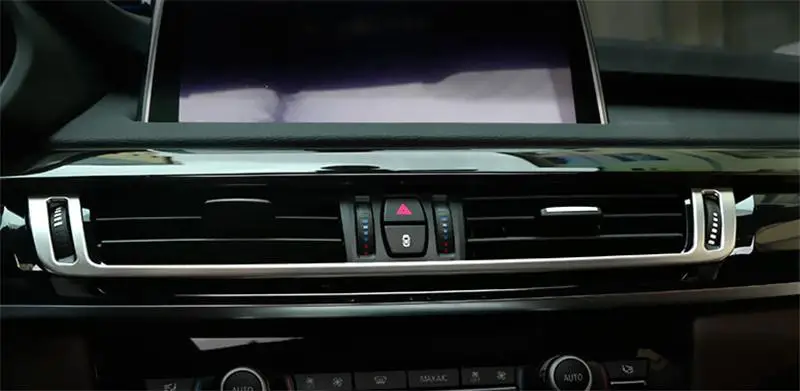 Автомобильный Стайлинг авто AC выход отделка воздуха на выходе рамка украшения наклейка крышка для BMW X5 E70 E71 X6 F15 F16 аксессуары для интерьера