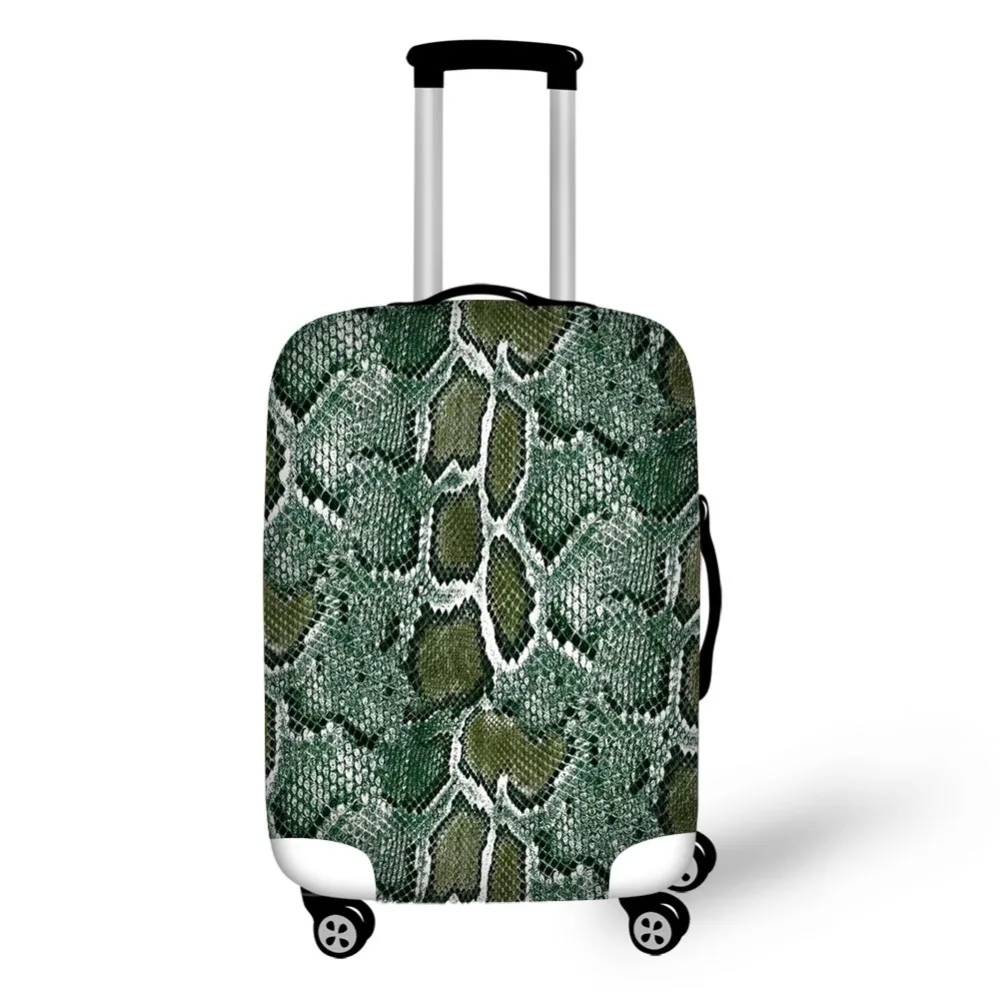 Чехол для багажа в полоску тигра zebrea с леопардовым принтом подходит для чемодана размером 18-32 дюйма, водонепроницаемый защитный чехол для багажа