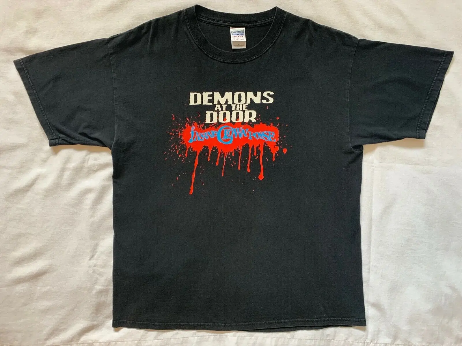 

Vintage 2004 Insane Clown Posse ICP Demons At The Door Rap Tee T-shirt Juggalo