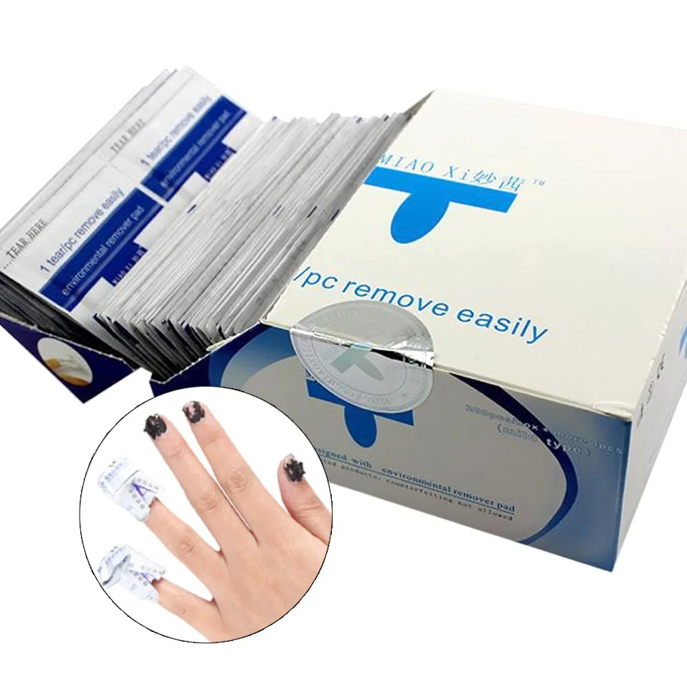 New 200Pcs/lot Easy Nail Cleaner Gel Nail Polish Remover Lacquer Nails