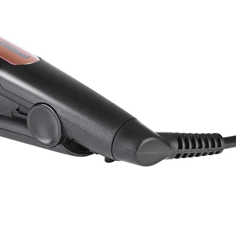 Pro Tourmaline Ceramic Hair Straightener Flat Iron Styling Tool 100-240V With Electric Thermostat Straight Hair Perm Hairdresser