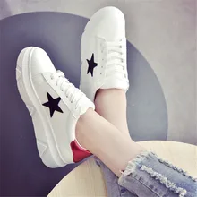 Outdoor Women Flats Brands Leather casual Walking shoes fashion joker Super star Non-slip thick base zapatos mujer size 35-40