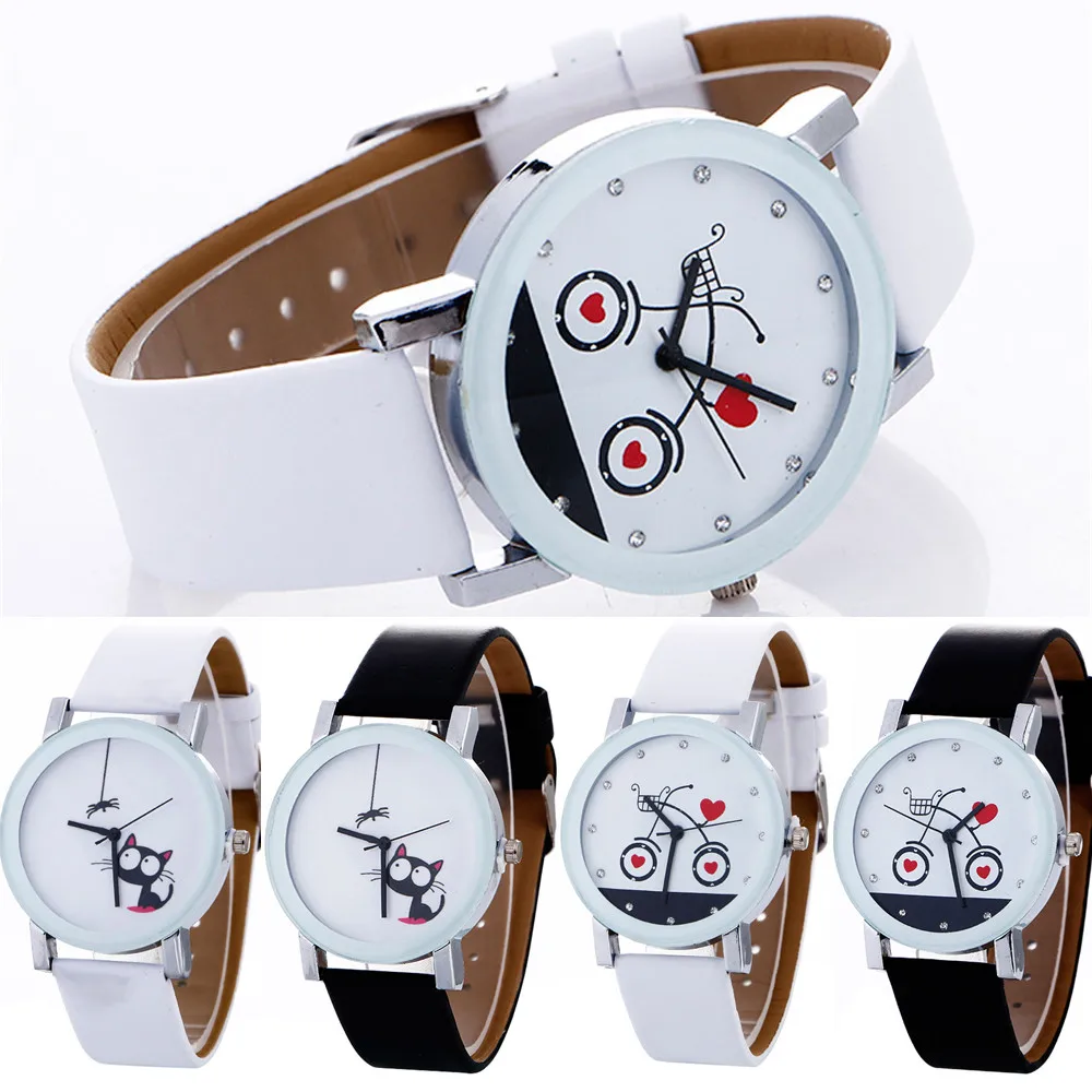 

Women Watches Fashion Casual Clock Simple Leather Belt Gift For Girl Student Quartz Wrist Watch zegarki bayan kol saati *L