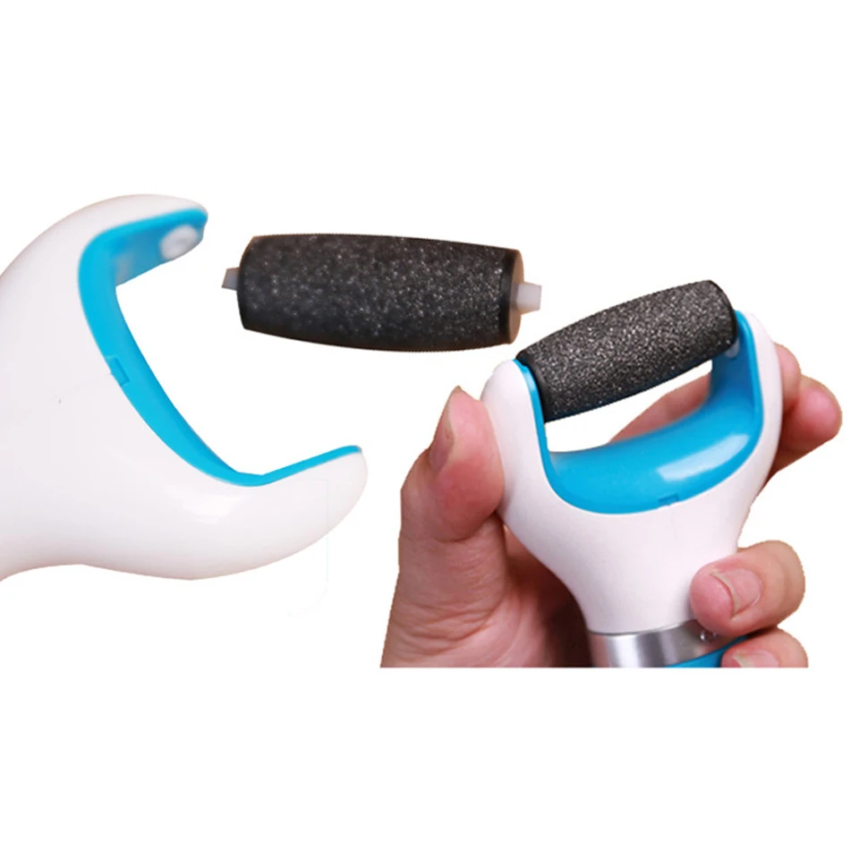 Kimisky azul 8 piezas herramienta para el cuidado de los Pies herramientas de pedicura Pies removedor de piel muerta callos rodillo cabeza Pies 20*50mm envío gratis