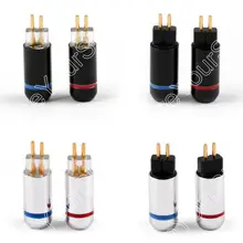 Areyourshop 5 пар 0,78 мм наушники булавки разъем для Westone UM3X W4R UE18 разъем адаптера черный, серебристый