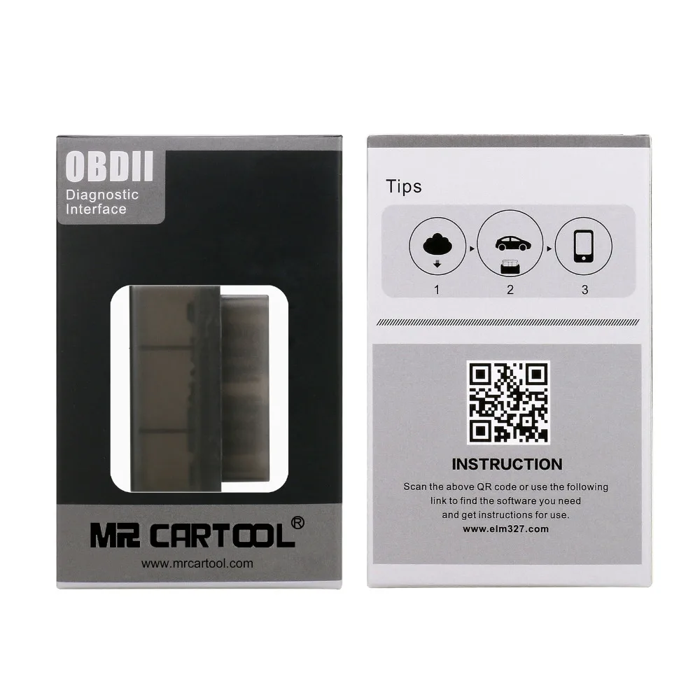 Mr Cartool новый черный экшн камера с Wi Fi подключением ELM327 OBD2 II ODB 2 автомобиля