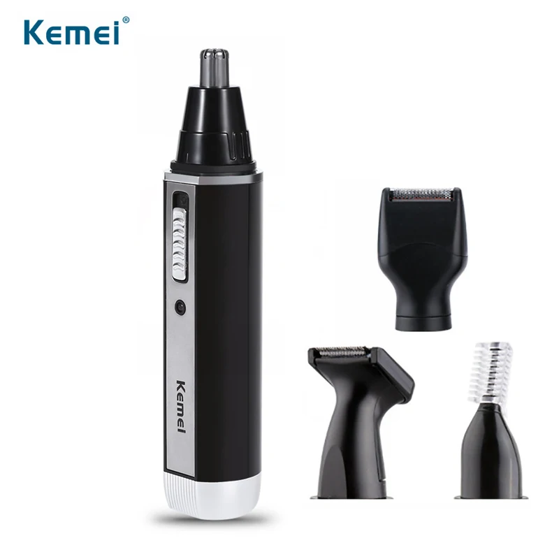 

Kemei 4 in 1 Rechargeable electric trimmer Trimmer Hair Epilator cleaning tape for personal care package Haircut nose