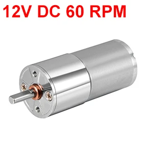 

UXCELL New Arrival 1PCS ZGA25RP DC 12V 60RPM 4.8W Gear Motor High Torque Reduction Gearbox Eccentric Output 12x4mm D Shaft