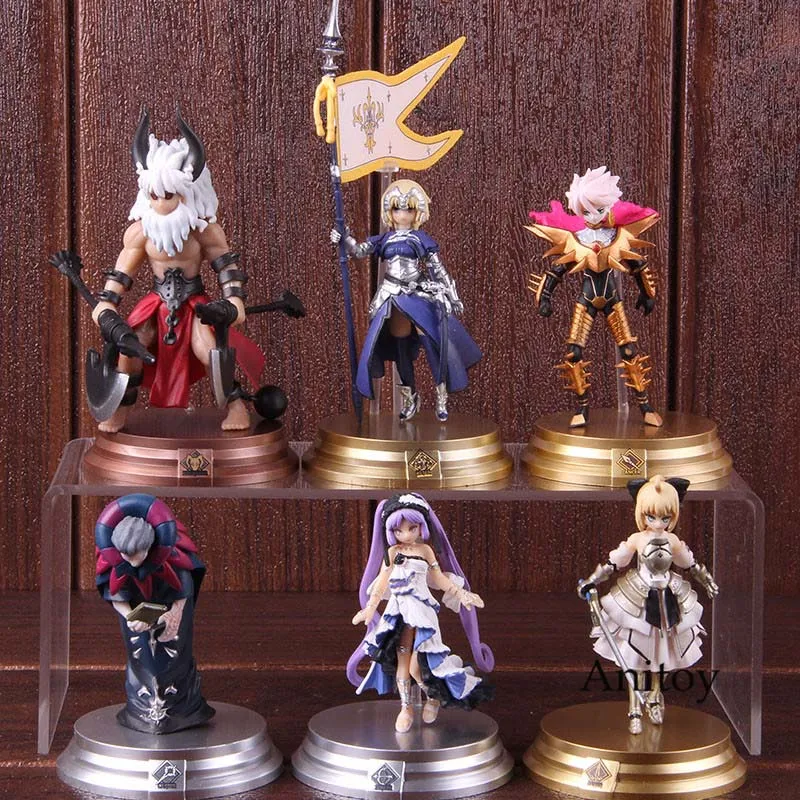 

6pcs/set Fate/Grand Order Joan of Arc Ruler/Lancer Action Figure PVC Collectible Model Toy