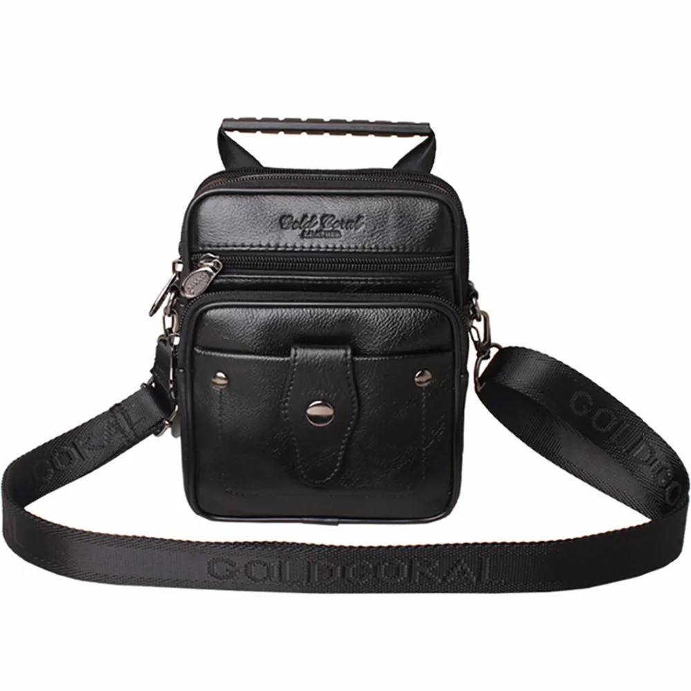 Real Cowhide Genuine Leather Messenger Sling Shoulder Bag Men Cowhide Cross Body Bags Brand ...