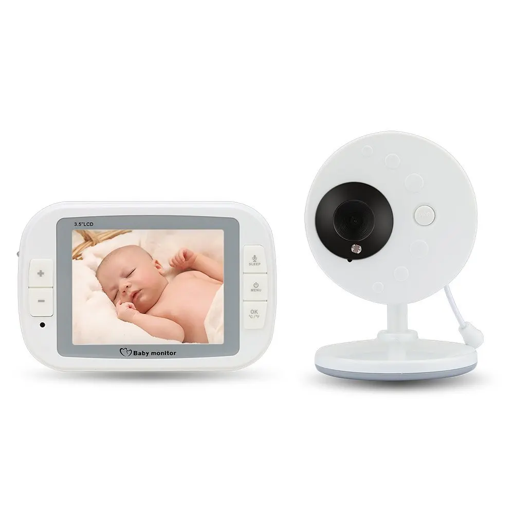 

babykam babyfoon camera baby monitor 3.5 inch IR Night Vision Temperature Monitor Lullabies Intercom babyfoon audio baby camera