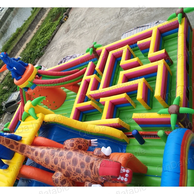 inflatable bouncer slide fun city castle(60)