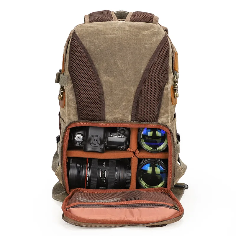 Batik Canvas + Leather Waterproof Retro Casual