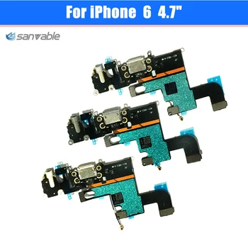 

For iPhone 6 4.7" High Quality Headphone Audio Jack Connector MIC Charge Charging Dock Port Flex Cable Repair Parts