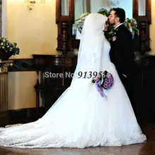 2016 New Hijab Long Sleeve Turkish Arabic Muslim Wedding Dresses Real Photo Vintage Wedding Gowns Robe De Mariage YWD66