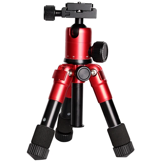 ST-CAM-M225-Red ALUMOTECH M225+ CK30 Портативный Алюминий штатив компактный рабочего стола штатив с Ballhead Для sony Canon цифровых зеркальных фотокамер Nikon Камера - Цвет: ST-CAM-M225-Red