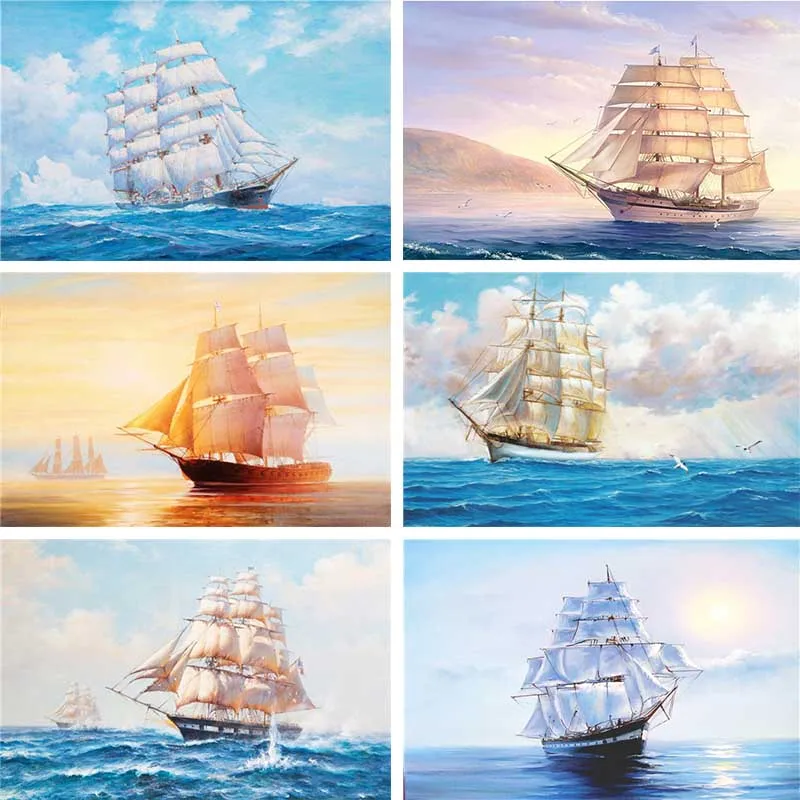 Full-Square-Round-Drill-5D-DIY-Diamond-Painting-Sea-sailboat-3D-Embroidery-Cross-Stitch-Rhinestones-Mosaic