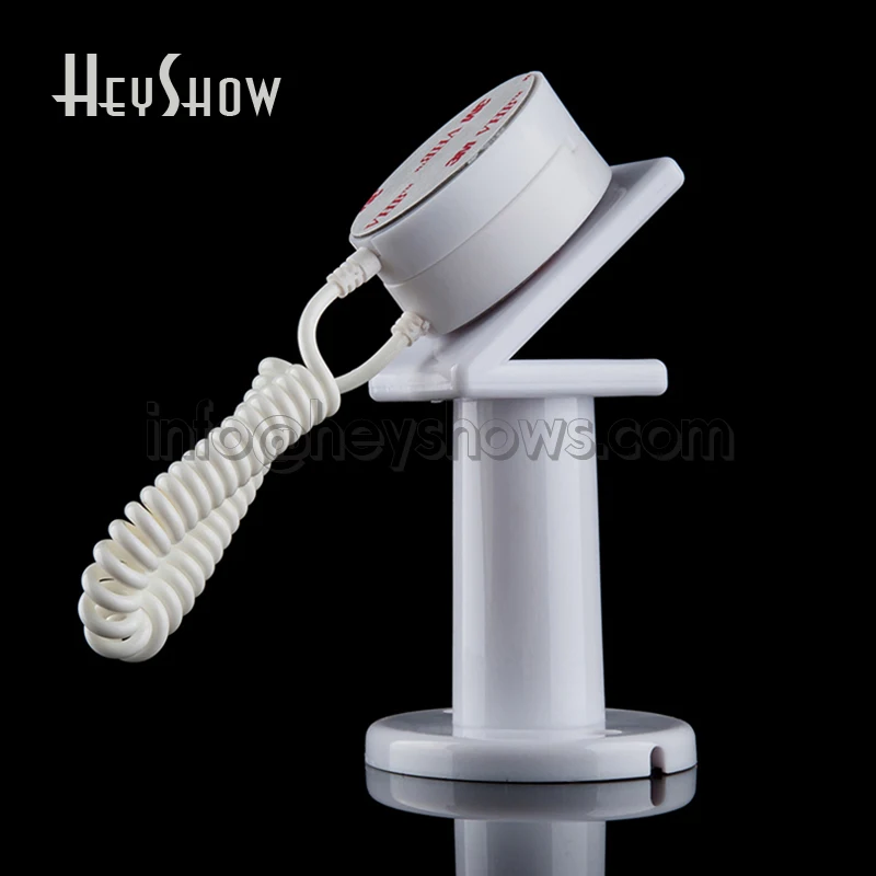 10 Pcs Acrylic Mobile Phone Security Display Stand Iphone Anti-Theft Holder With Retractable Device For Retail Shop Show 