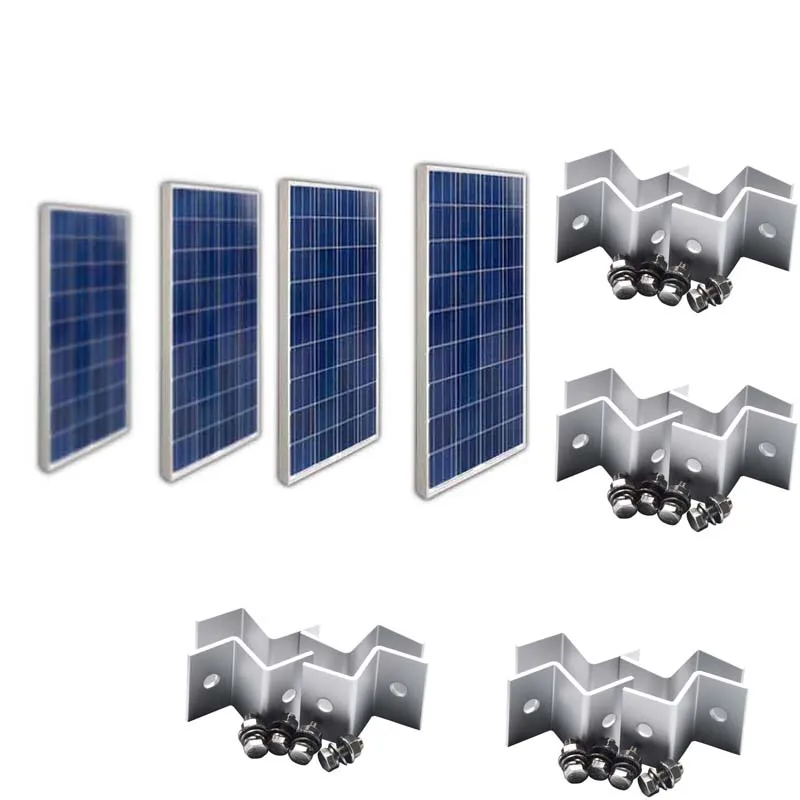 

Solar Kit Panneau Solaire 12 v 100W 4 Pcs Solar Charger Battery Solar Bracket Mount Solar Fan Caravan Car Camp Motorhome