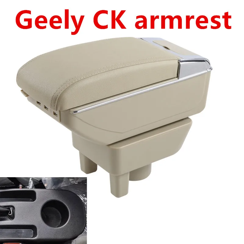 

For New Geely CK armrest box central Store content Storage King kong CK2 CK3 armrest box with USB interface cup holder ashtray