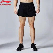 Клиренс) Li-Ning мужские беговые шорты серии на доказательство Смарт обычный крой дышащие удобные спортивные шорты с подкладкой AKSN137 MKD1539