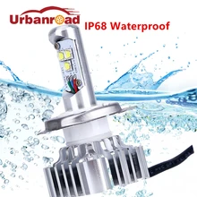 Светодиодный H4 передняя фара мотоцикла водонепроницаемый Турбовентилятор H4 9003 Hb2 Led Высокий Низкий 6000 k 12 V 24 V ATV внедорожник Туман лампа