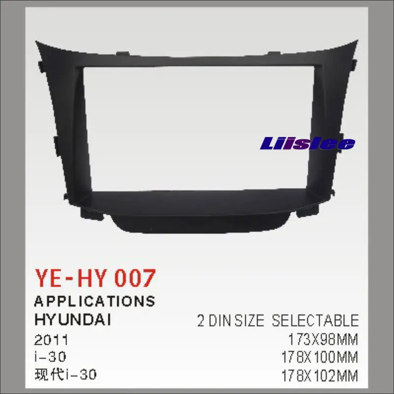 

Liislee Car Radio Frame Audio ABS Fascia Frame For Hyundai i30 2007~2011 2 DIN CD DVD Panel Dash Board Kit Refitting DVD GPS NAV