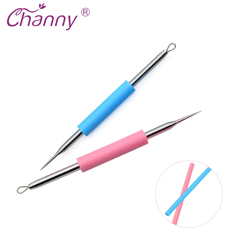 

Channy Blackhead Acne Removal Needle Stainless Steel Cleaner Removal Spot Extractor Makeup Facial Cleaning Pimple Remover Tool