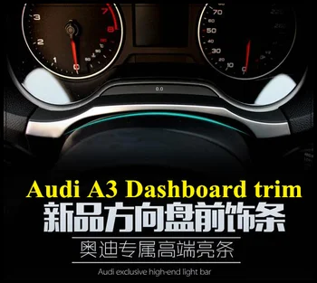 

Free shipping!Higher star stainless steel dashboard decoration trim for Audi A3 2013-2015