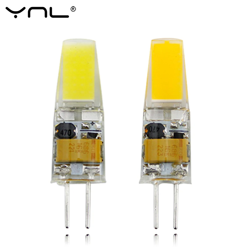 YNL G4 светодио дный светильник AC DC 12 В мини лампада светодио дный лампы G4 1505 COB чип свет 360 Угол луча огни заменить 30 Вт галогенные G4 Spotlight