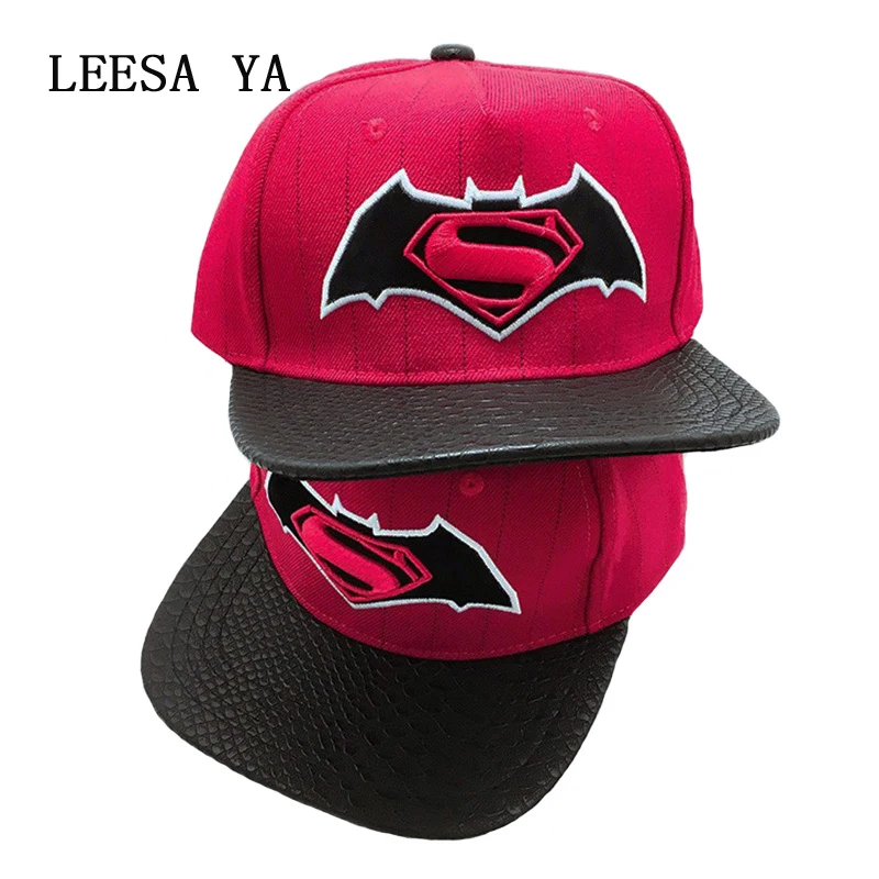 New Fashion Superman Cap Snap Back Snapback Caps Hat Cool Adjustable